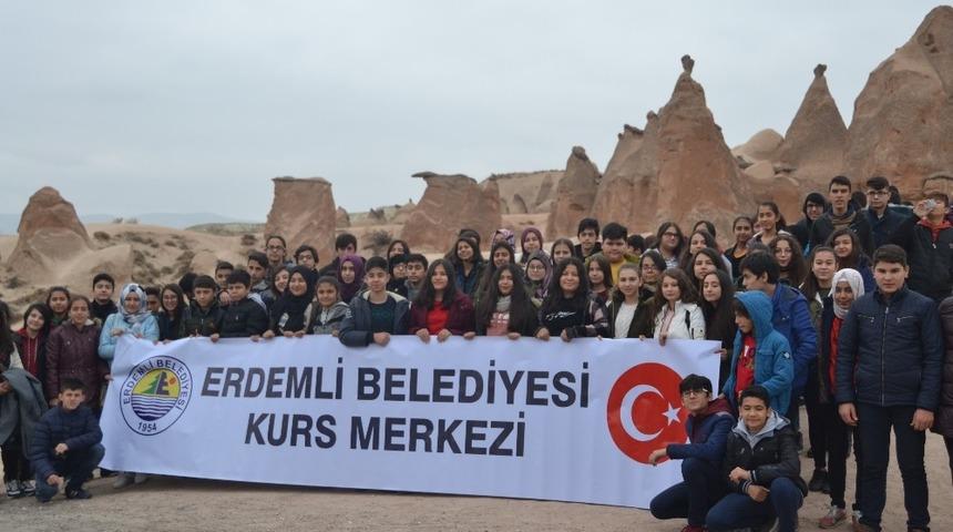Erdemli&rsquo;de &ouml;ğrencilere Kapadokya gezisi