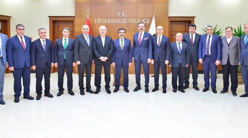 TOBB Başkanı Hisarcıklıoğlu, Vali Güzeloğlu'nu ziyaret etti