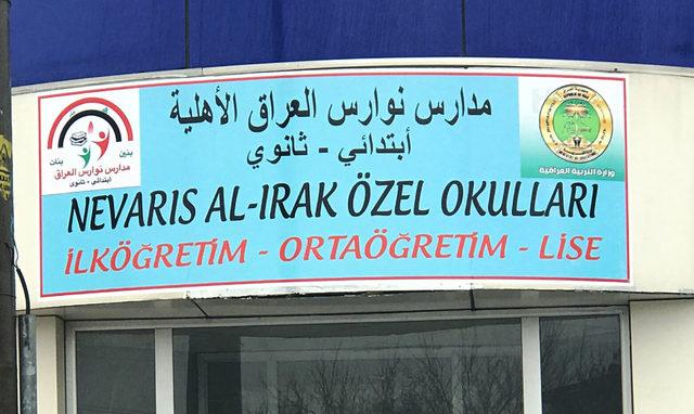 Irak Milli Eğitim Bakanlığı logolu tabela ile izinsiz okul açtılar