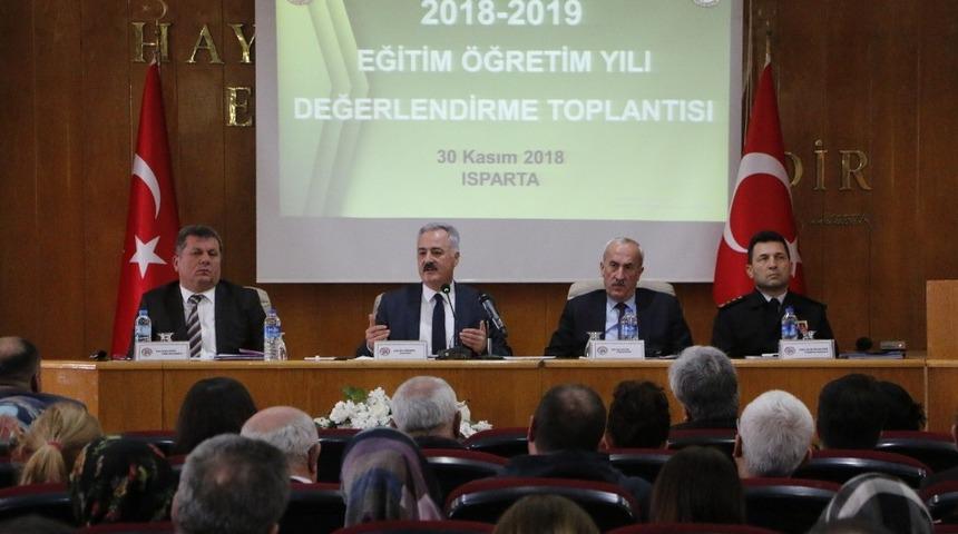 Isparta&rsquo;da Eğitim Değerlendirme Toplantısı