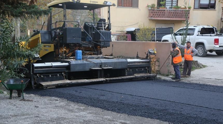 Dibektaş Caddesi&rsquo;nde asfalt &ccedil;alışması