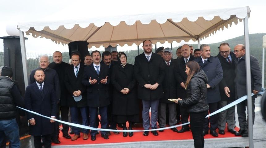 &Ccedil;&ouml;p gazı elektrik &uuml;retim santrali a&ccedil;ıldı