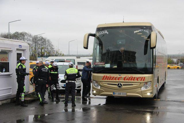 Düzce’de kış lastiği denetimleri başladı