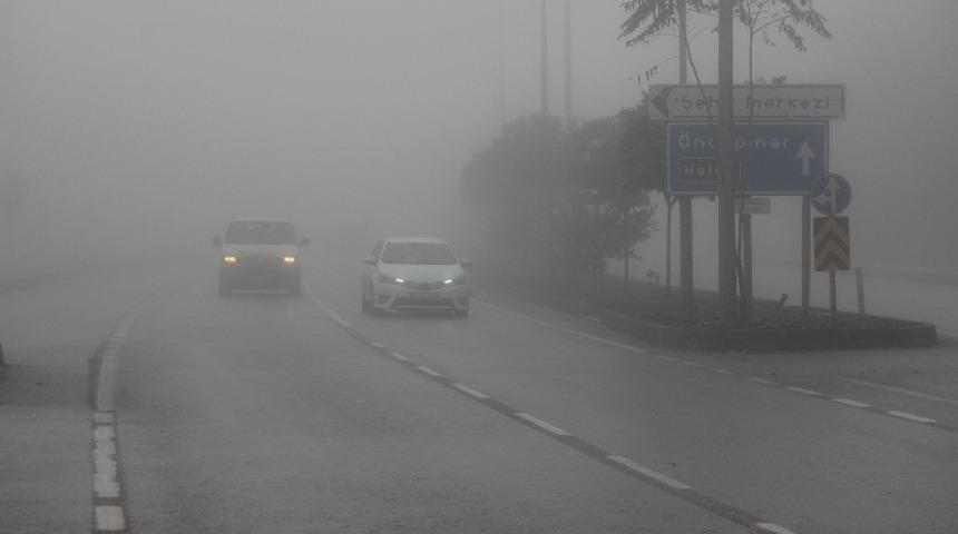 Kilis&rsquo;te sis nedeniyle g&ouml;r&uuml;ş mesafesi 30 metreye kadar d&uuml;şt&uuml;