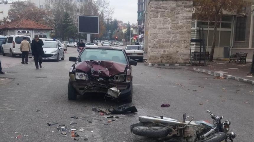 Beyşehir&rsquo;de trafik kazası: 1 yaralı