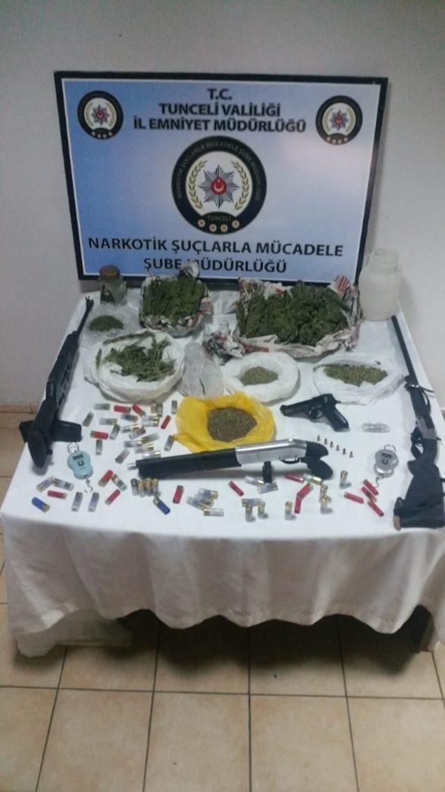 Tunceli’de uyuşturucu operasyonu:1 şüpheli tutuklandı