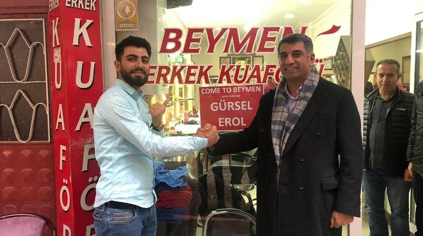 Esnaf "Come To G&uuml;rsel Erol" yazdı, vekil oraya gitti