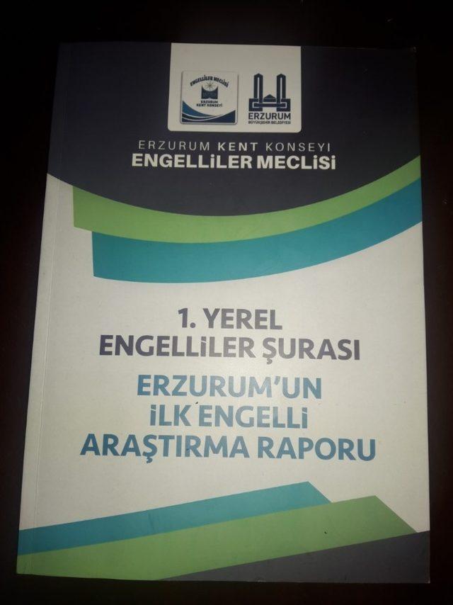 İşte Erzurum’un ilk engelli araştırma raporu