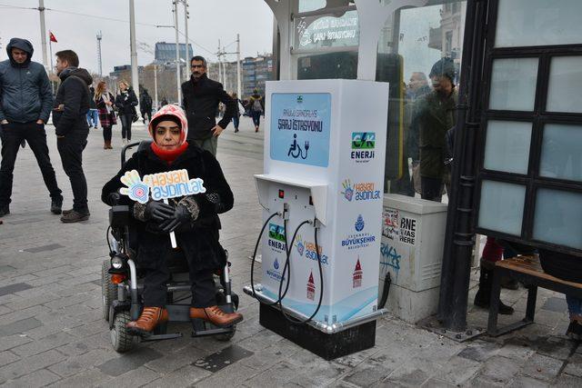 İstanbul'un kalbinde engellilere kesintisiz enerji