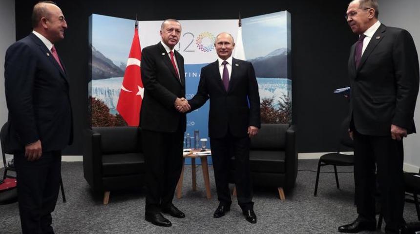 Cumhurbaşkanı Erdoğan ve Putin görüşmesi başladı