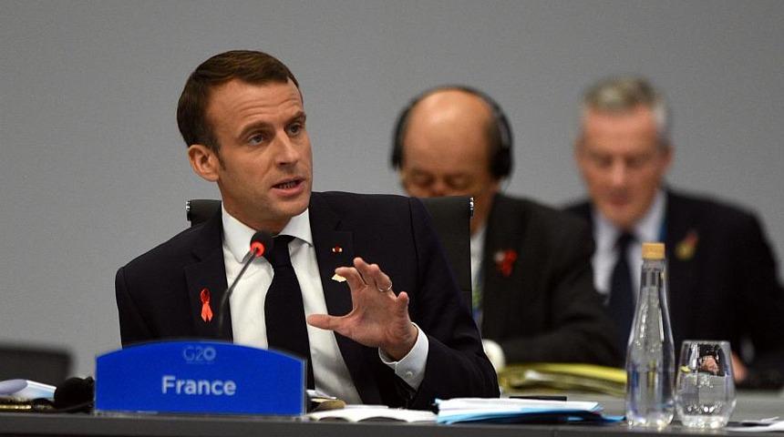 Macron: Bu şiddetin failleri değişim değil, kaos istiyor