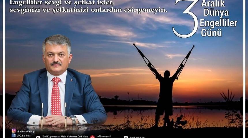 Vali Yazıcı&rsquo;dan D&uuml;nya Engelliler G&uuml;n&uuml; mesajı