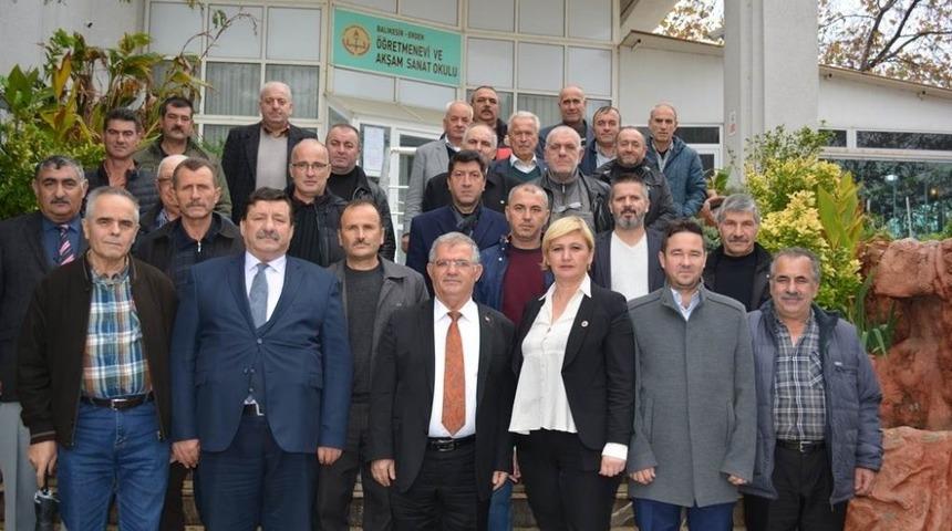 Kaymakam &Ccedil;alık muhtarlarla bir araya geldi