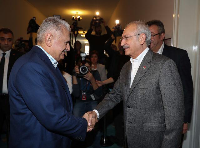TBMM Başkanı Yıldırım ile Kılıçdaroğlu'nun görüşmesi sona erdi