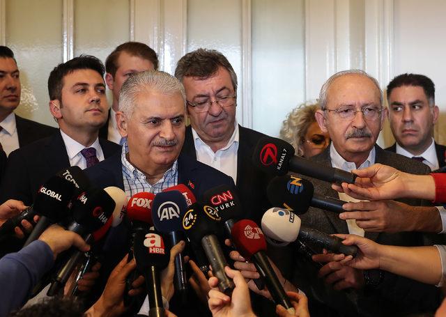 TBMM Başkanı Yıldırım ile Kılıçdaroğlu'nun görüşmesi sona erdi