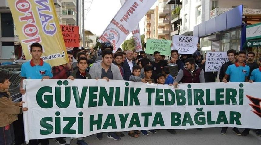 Motosiklet severler "Kaskını Kap Gel" etkinliğinde buluştu