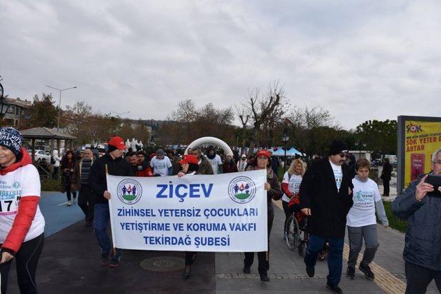 Tekirdağ’da ’Engelsiz yaşam’ yürüyüşü