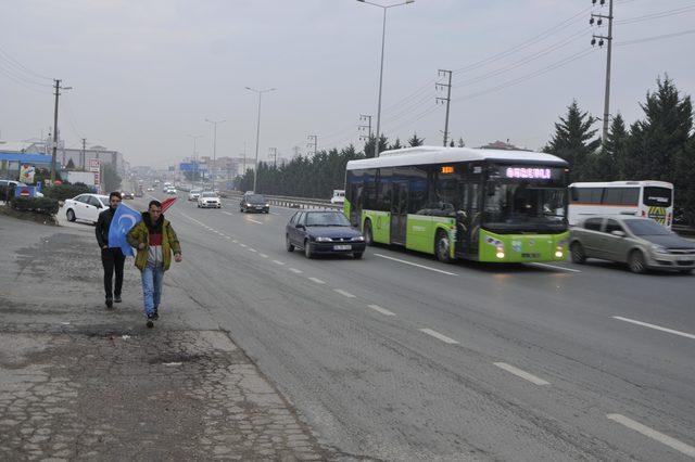 Doğu Türkistan için İstanbul'dan Ankara'ya yürüyor