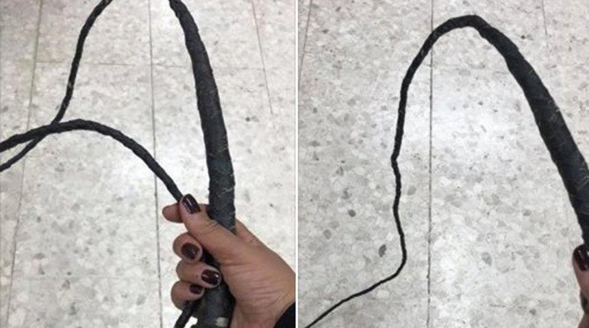 KKTC'li vekil kırbaçlı fotoğrafla gündem oldu