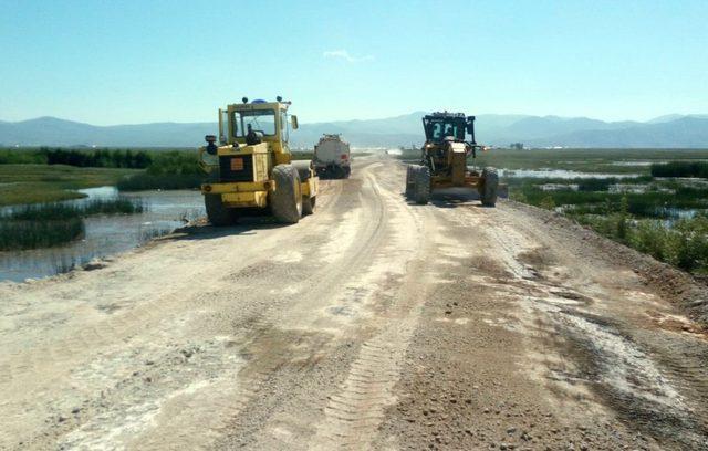 Çaldıran’da yol çalışması tamamlandı