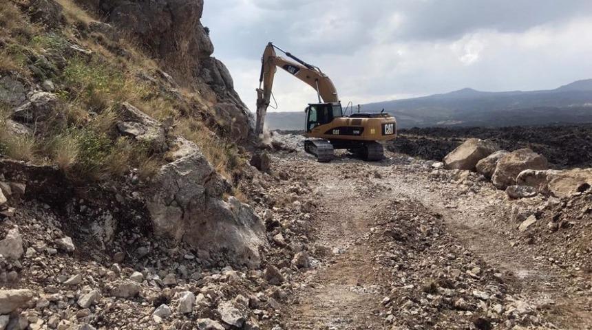 &Ccedil;aldıran&rsquo;da yol &ccedil;alışması tamamlandı
