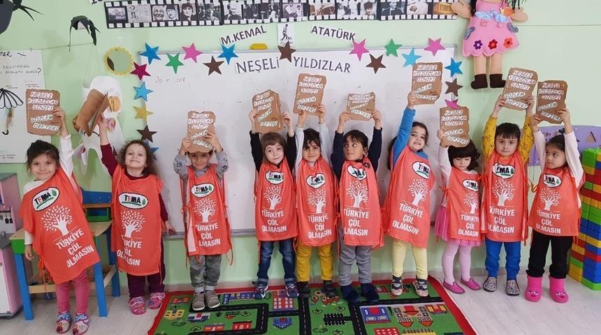 Minik &ouml;ğrencilerden Tema Vakfı&rsquo;na anlamlı destek