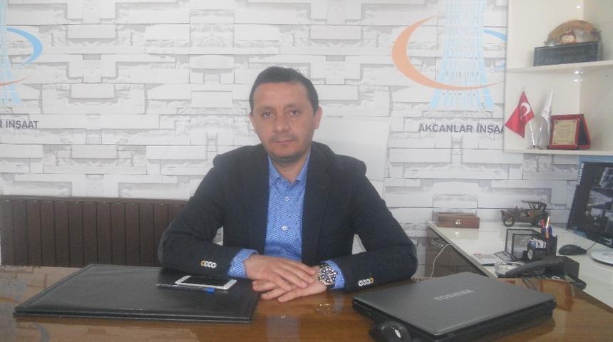 İşadamı Akcan inşaat sekt&ouml;r&uuml;n&uuml; değerlendirdi