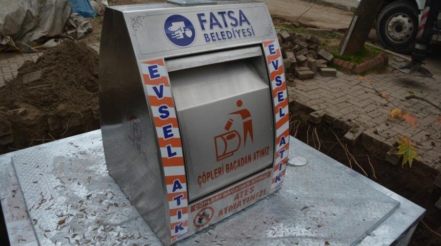 170 adet yer altı konteynırının montajı başladı