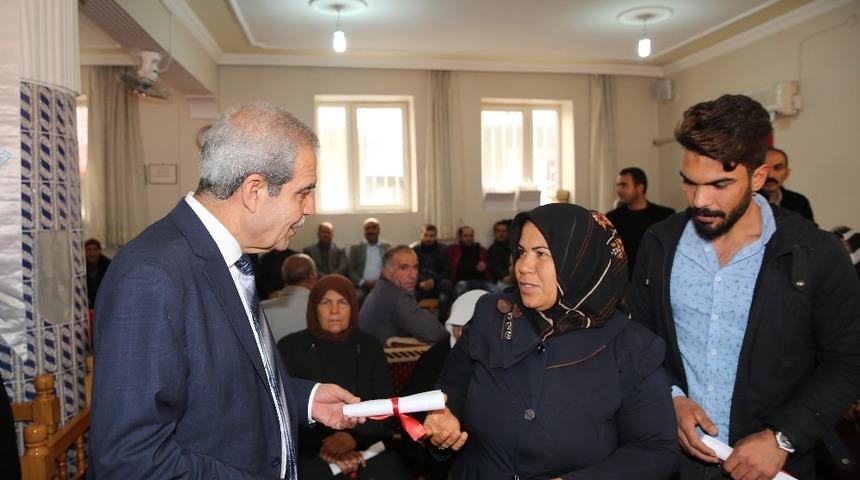 Haliliye&rsquo;de 131 maliki tapularına kavuştu