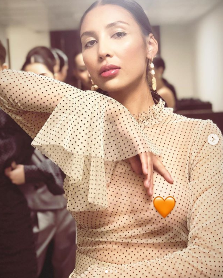 Defileye katılan vekilin elbisesi olay oldu G5