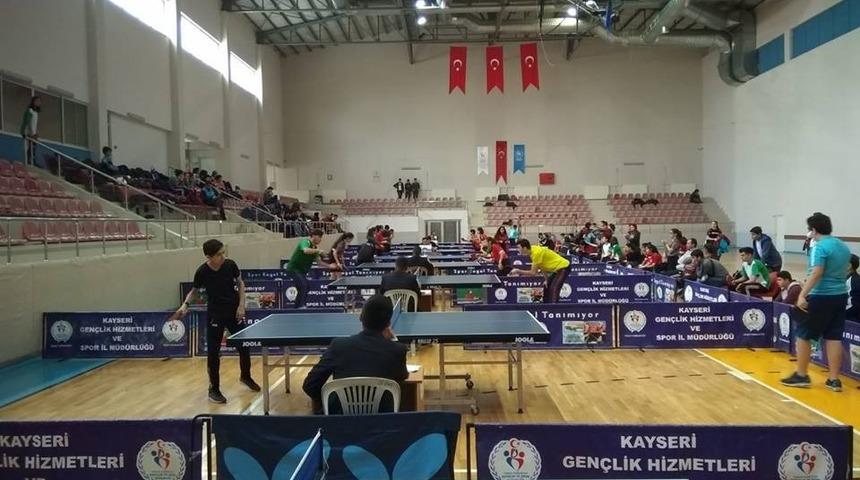 Okullar arası Gen&ccedil; Erkekler Masa Tenisi İl Birinciliği tamamlandı