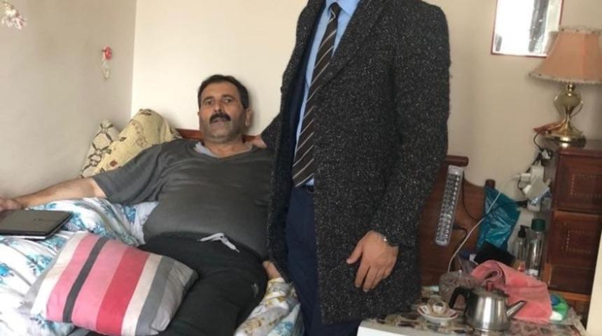 Kaymakam Aksu&rsquo;dan engellilere ziyaret