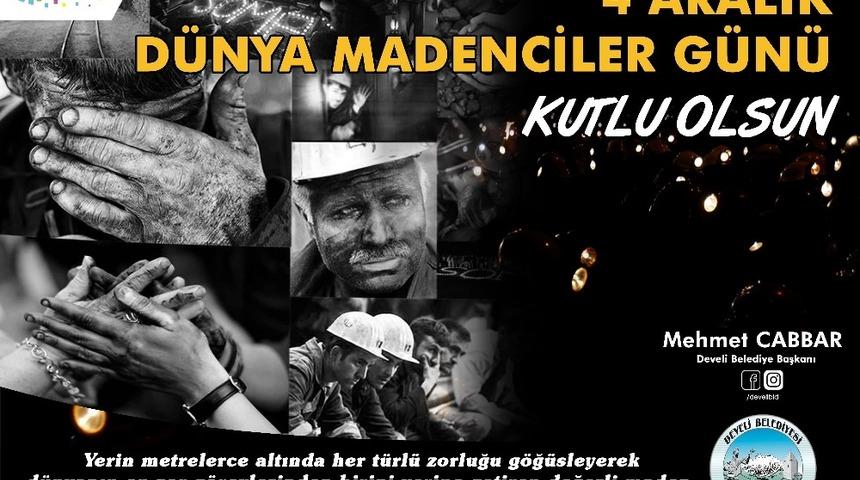 Başkan Cabbar&rsquo;ın 4 Aralık D&uuml;nya Madenciler G&uuml;n&uuml; mesajı