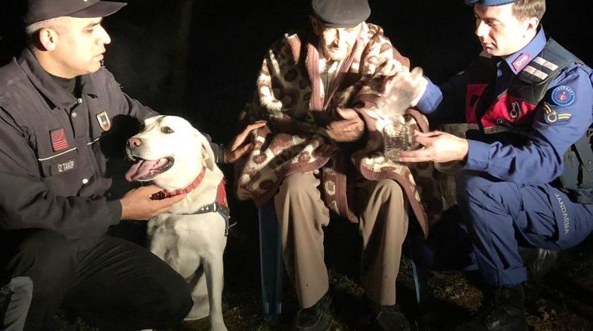 Donmak üzere olan yaşlı adamı jandarma kurtardı