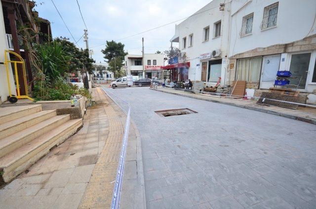 Bodrum ilçe merkezinde bakım onarım çalışmaları