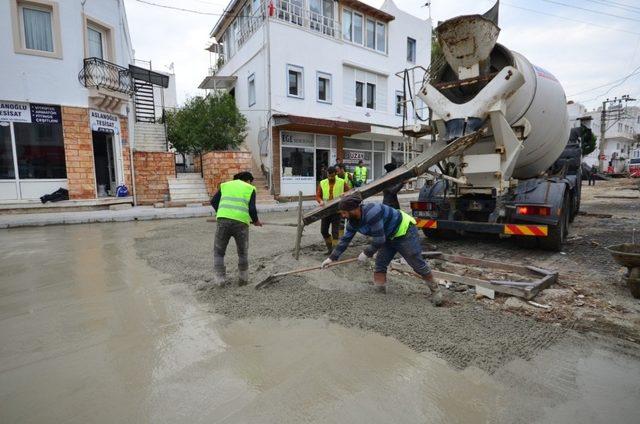 Bodrum ilçe merkezinde bakım onarım çalışmaları