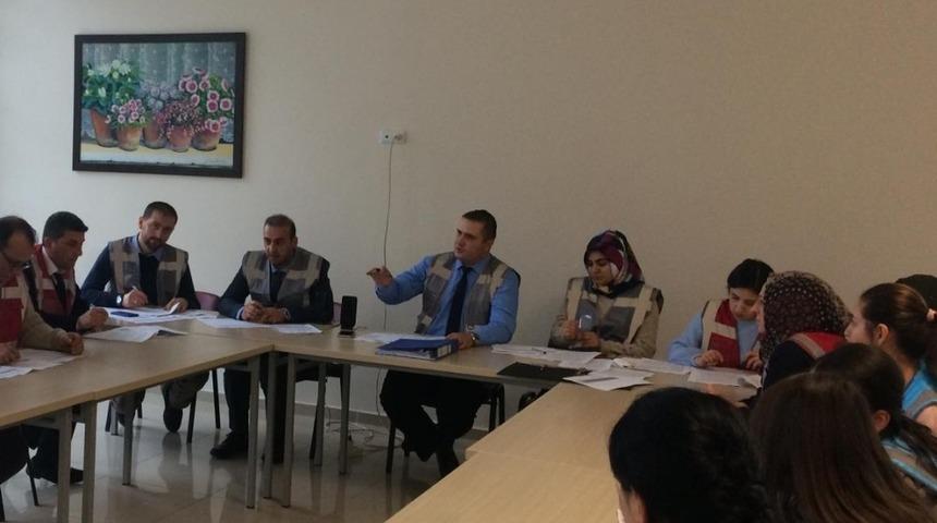 Hastanede masa başı tatbikatı yapıldı