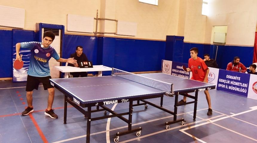 Osmaniye&rsquo;de Masa Tenisi Turnuvası sona erdi