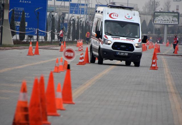 Sağlık görevlileri 'Ambulans Rallisi'nde yarıştı