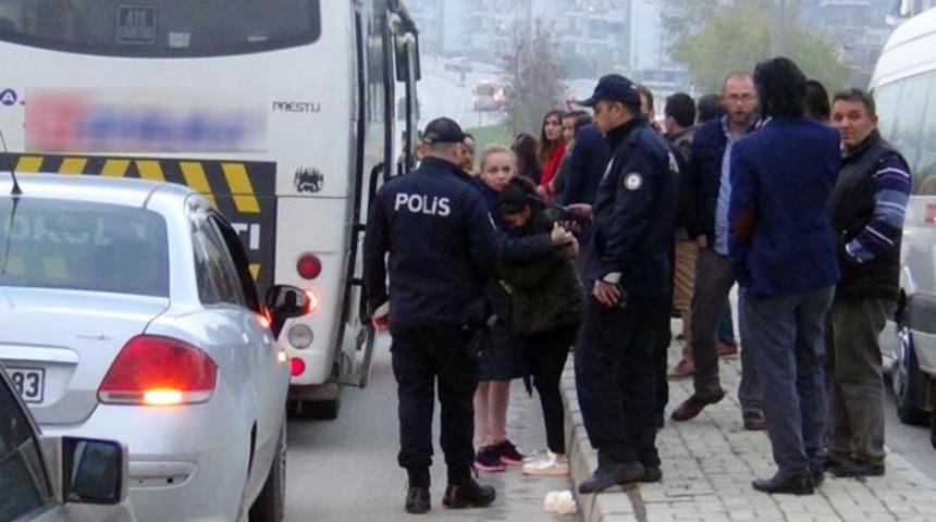 Okul servisinde korku dolu anlar! Öğrenciler dehşete düştü