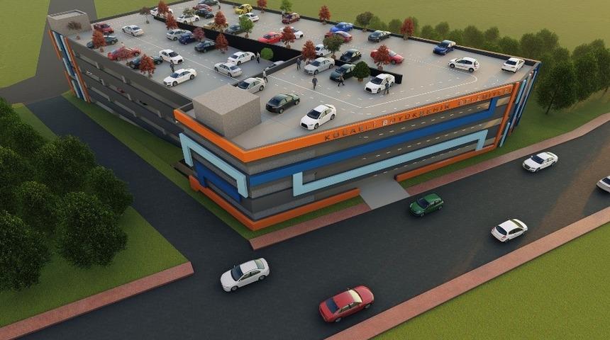 Gebze&rsquo;de yapılacak 7 katlı otoparkın yer teslimi yapıldı