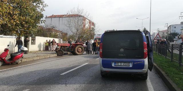 Bafra’da kaza: 1 yaralı