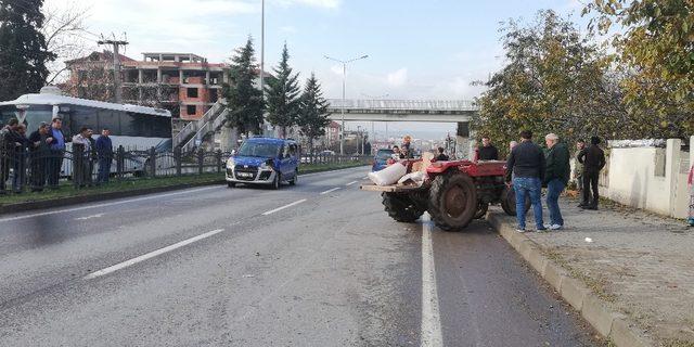 Bafra’da kaza: 1 yaralı