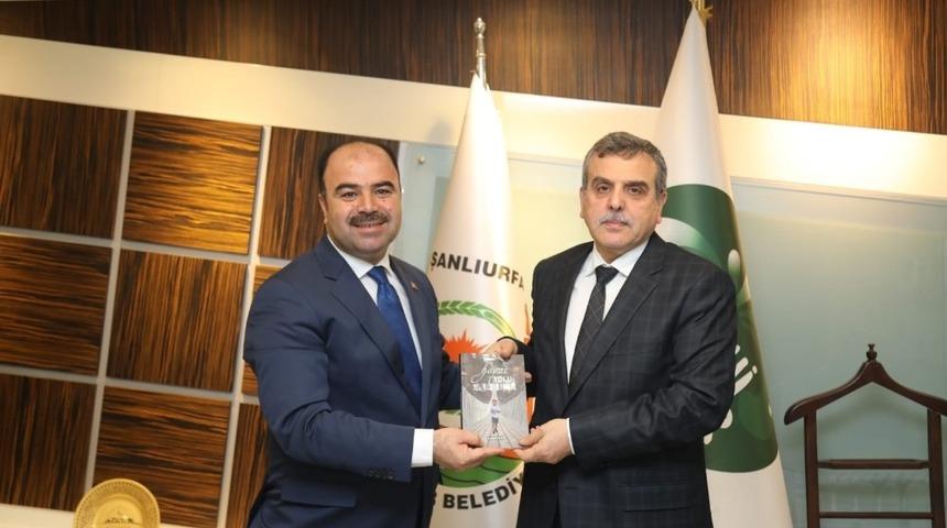 Şanlıurfa B&uuml;y&uuml;kşehir Belediyesi Başkan Adayı Beyazg&uuml;l&rsquo;den mevcut Başkan &Ccedil;ift&ccedil;i&rsquo;ye ziyaret