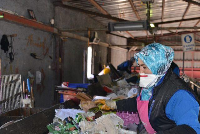 Melikgazi’de ayrıştırılmış çöpler toplanıyor