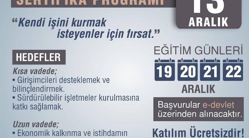Girişimci olmak isteyenlere fırsat