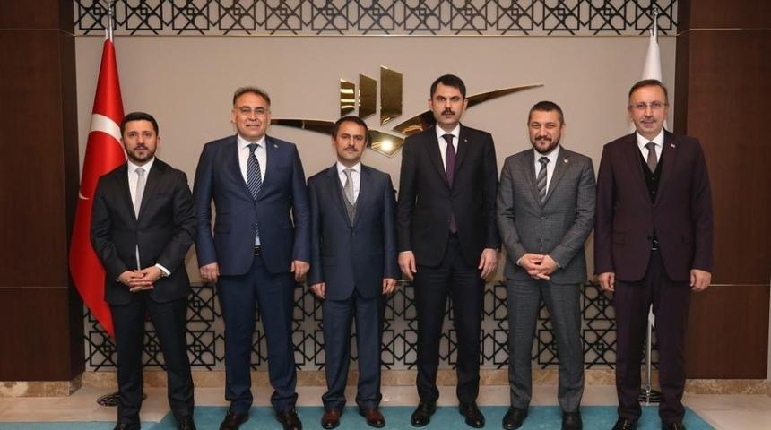 Nevşehir heyeti, &Ccedil;evre ve Şehircilik Bakanı Murat Kurum&rsquo;u ziyaret etti