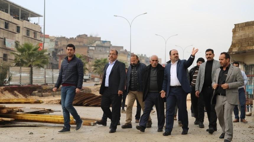 Şanlıurfa&rsquo;da viyad&uuml;k ve kavşak &ccedil;alışmaları