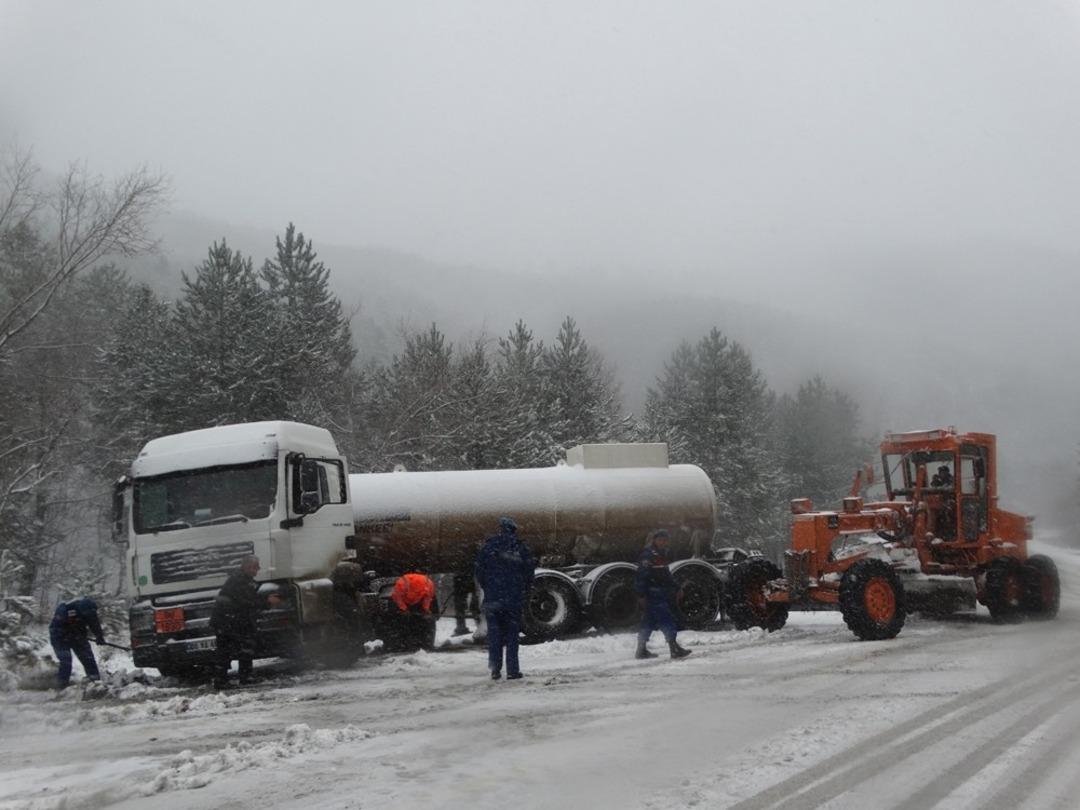 Domani&ccedil;&rsquo;te kar yağışı