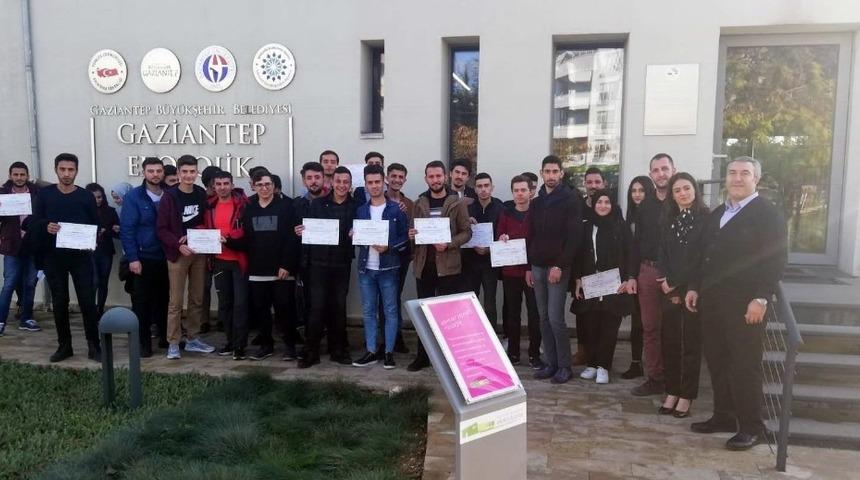 Oğuzeli MYO &Ouml;ğrencileri Ekolojik Binayı Ziyaret Etti